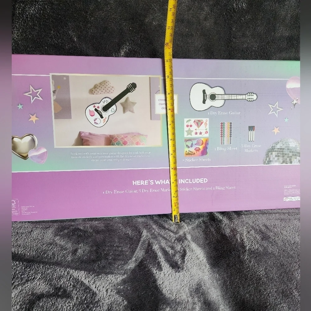 New Taylor Swift fan Personalize Your Own Guitar Wall Decor +3 dry-erase markers